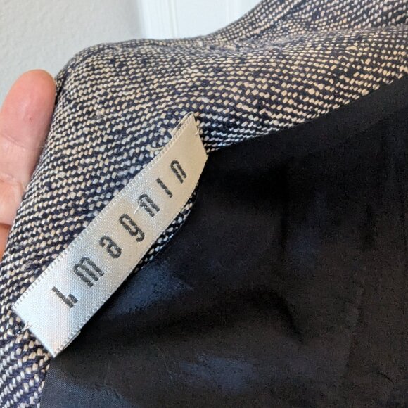 80s I Magnin and Anne Klein collaboration | Silk | Old Money | Blazer | Midnight - Picture 6 of 9